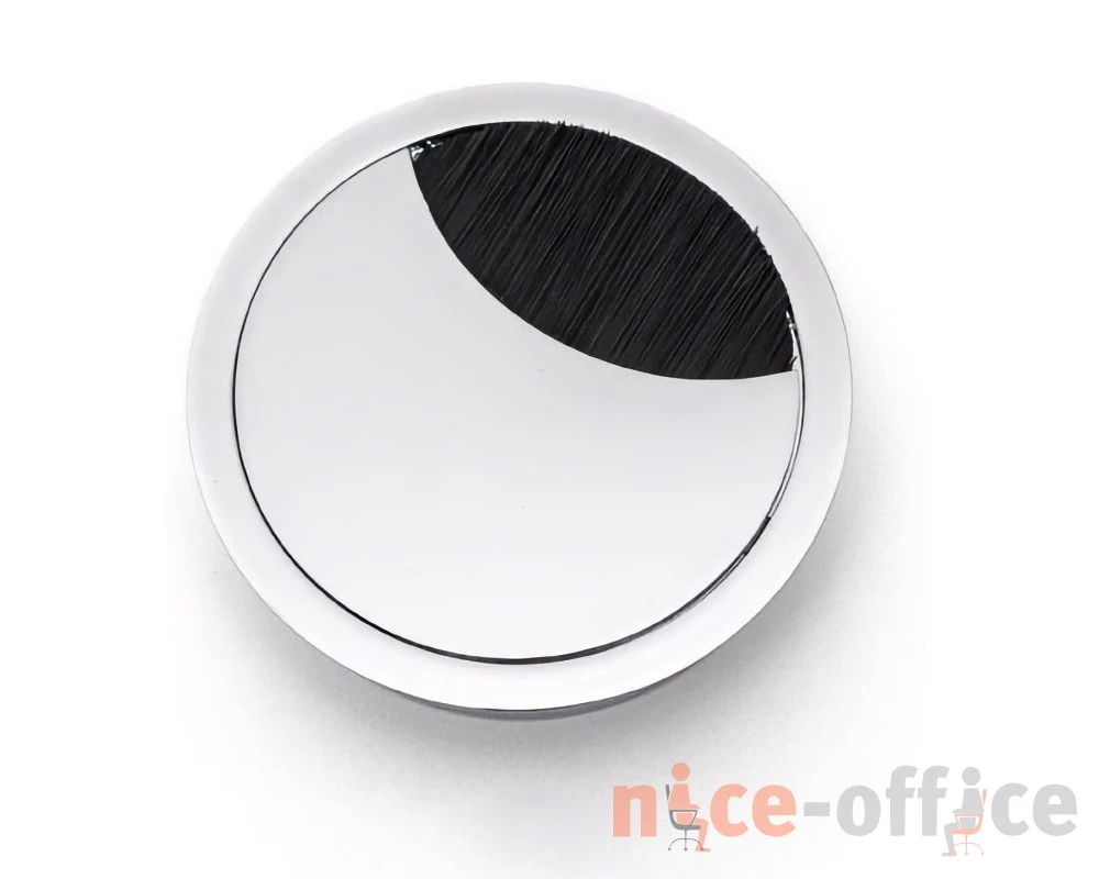 Заглушка 80мм металл Round D88x30 Profoffice Хром