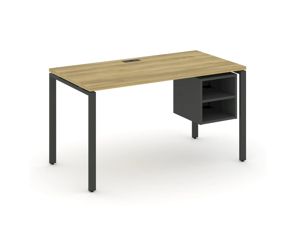Стол рабочий с подвесной тумбой с 2 открытыми нишами CN.SP-105 980x720x750 Concept