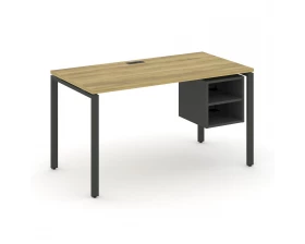 Стол рабочий с подвесной тумбой с 2 открытыми нишами CN.SP-107 1380x720x750 Concept images