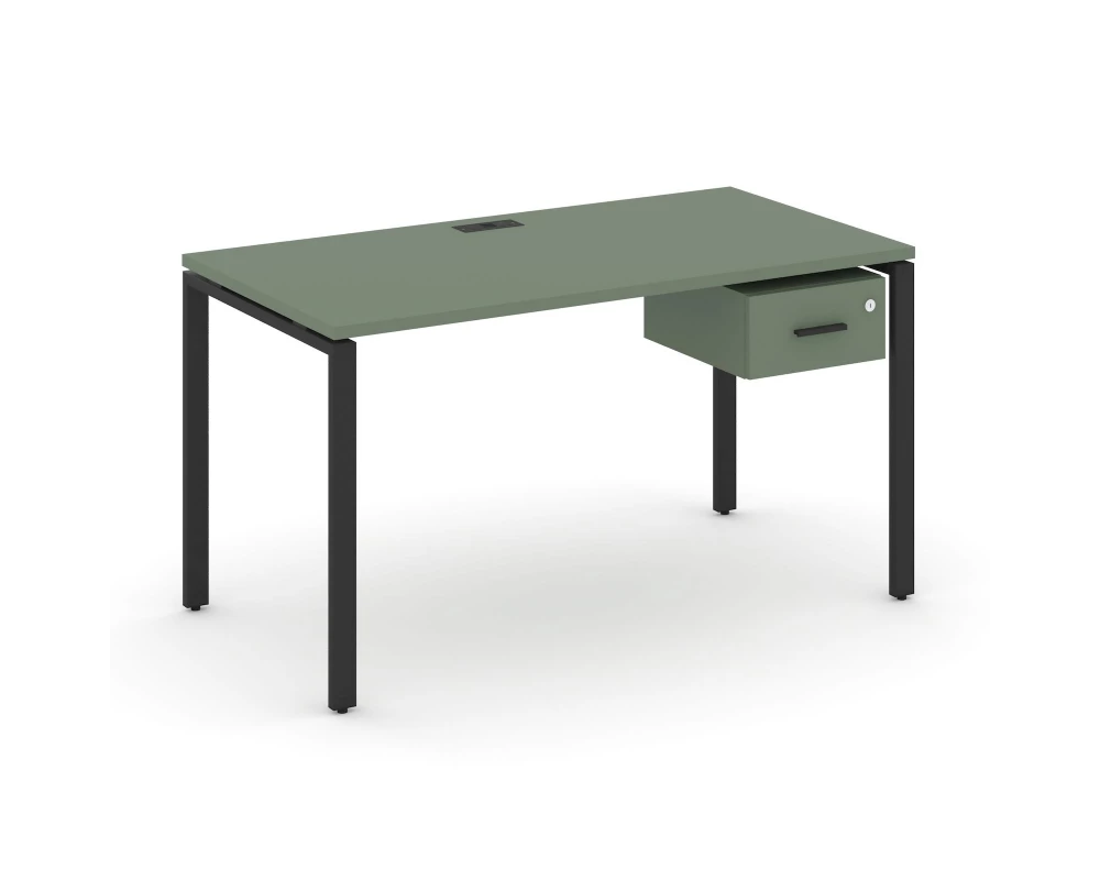 Стол рабочий с подвесной тумбой с одним ящ. CN.SP-109 B 980x720x750 Concept