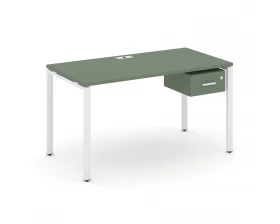 Стол рабочий с подвесной тумбой с одним ящ. CN.SP-109 W 980x720x750 Concept images