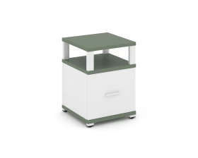 Тумба приставная 1 распаш. фасад с надставкой CN.TUP-005 W 420x420x583 Concept images