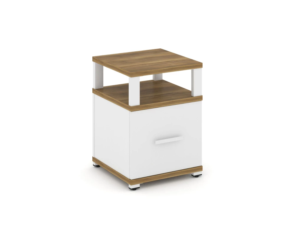 Тумба приставная 1 распаш. фасад с надставкой CN.TUP-005 W 420x420x583 Concept