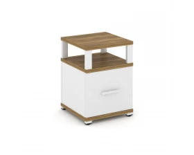 Тумба приставная 1 распаш. фасад с надставкой CN.TUP-005 W 420x420x583 Concept images