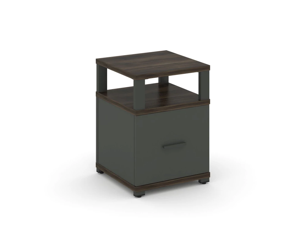 Тумба приставная 1 распаш. фасад с надставкой CN.TUP-005 W 420x420x583 Concept