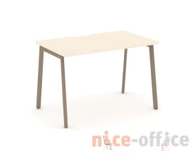 Стол рабочий с вырезом на плоскоовальной трубе 118x73x75 Эстетика / Estetica images