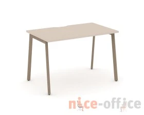 Стол рабочий с вырезом на плоскоовальной трубе 118x73x75 Эстетика / Estetica images