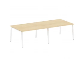 Переговорный стол (2 столешницы) на А-образном м/к 280x123,5x75 Метал Систем / Metal System images