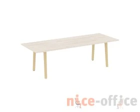 Стол переговорный, опоры - массив дерева 258x98x75 Оникс Вуд Директ / Onix Wood Direct images