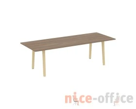 Стол переговорный, опоры - массив дерева 258x98x75 Оникс Вуд Директ / Onix Wood Direct images