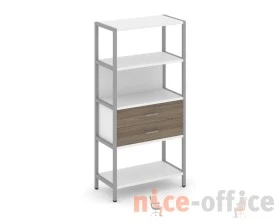 Односекционный стеллаж четырехярусный с ящиками 810х400х1613 Шелф Систем / Shelf System images