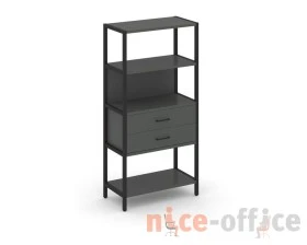 Односекционный стеллаж четырехярусный с ящиками 810х400х1613 Шелф Систем / Shelf System images