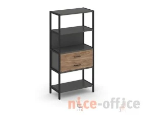 Односекционный стеллаж четырехярусный с ящиками 810х400х1613 Шелф Систем / Shelf System images