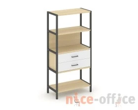 Односекционный стеллаж четырехярусный с ящиками 810х400х1613 Шелф Систем / Shelf System images