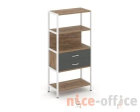 Односекционный стеллаж четырехярусный с ящиками 810х400х1613 Шелф Систем / Shelf System images