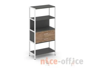 Односекционный стеллаж четырехярусный с ящиками 810х400х1613 Шелф Систем / Shelf System images