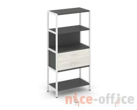 Односекционный стеллаж четырехярусный с ящиками 810х400х1613 Шелф Систем / Shelf System images