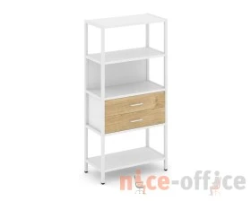 Односекционный стеллаж четырехярусный с ящиками 810х400х1613 Шелф Систем / Shelf System images