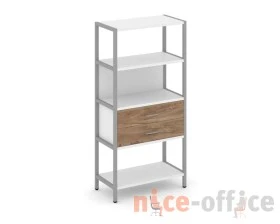 Односекционный стеллаж четырехярусный с ящиками 810х400х1613 Шелф Систем / Shelf System images