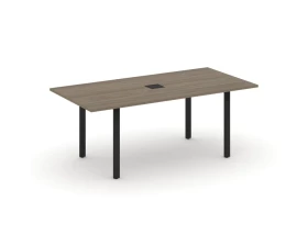 Стол переговорный на П-образном каркасе с лючком 1980x980x750 Style Project Direct images