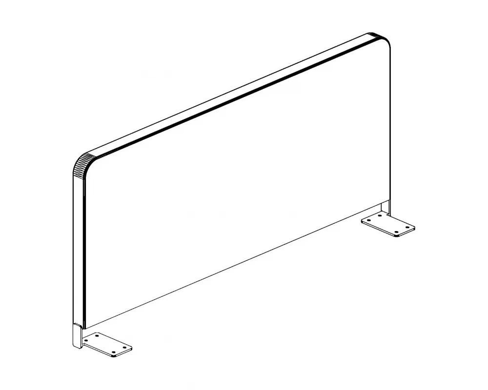 Экран боковой Ткань 980х28х297 Style Project