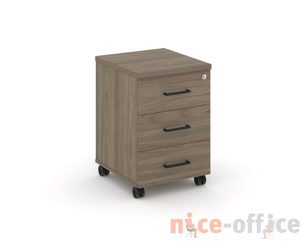 Тумба мобильная 3 ящ. Стандартные колеса 416x460x611 Стайл Проджект / Style Project