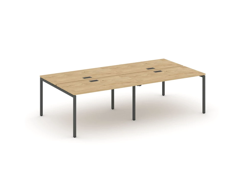 Рабочая станция 2-х сторон. на П-образном каркасе 40 мм 2760x1432x750 Style Project