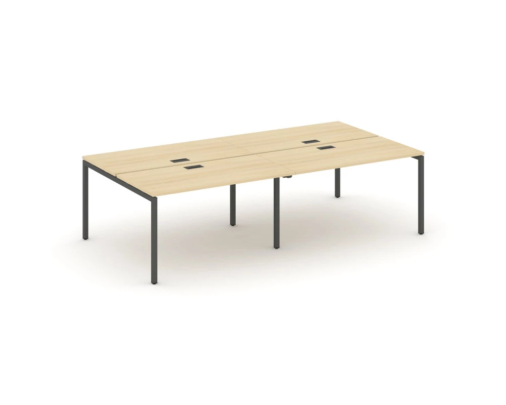 Рабочая станция 2-х сторон. на П-образном каркасе 40 мм 2760x1432x750 Style Project