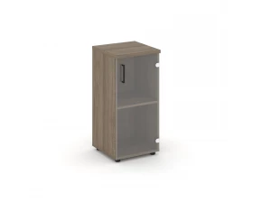 Шкаф низкий узкий правый прозр. стекло 400x400x833 зад. стенка HDF Style Project images