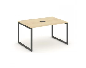 Стол переговорный на О-образном каркасе 40 мм с лючком 980x980x750 Style Project images