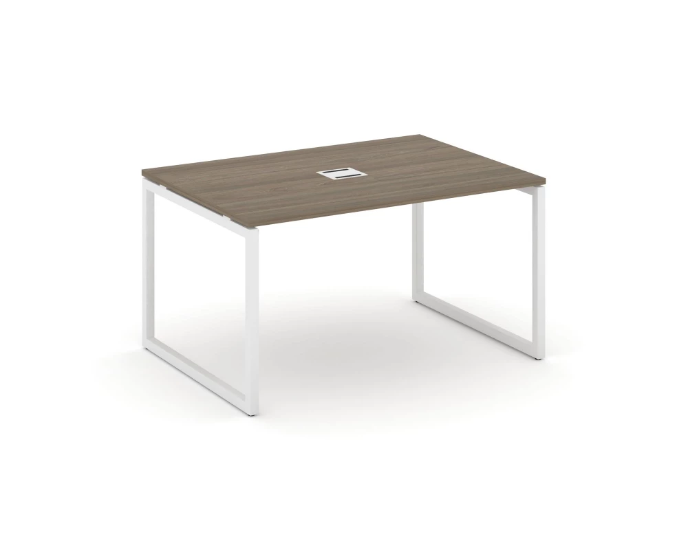 Стол переговорный на О-образном каркасе 40 мм с лючком 980x980x750 Style Project