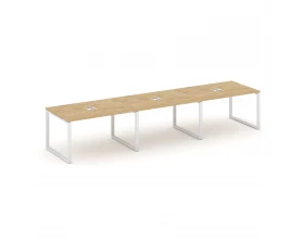 Стол переговорный на О-образном каркасе 60 мм с лючком 4410x980x750 Style Project images