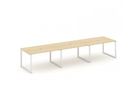 Стол переговорный на О-образном каркасе 60 мм с лючком 4410x980x750 Style Project images