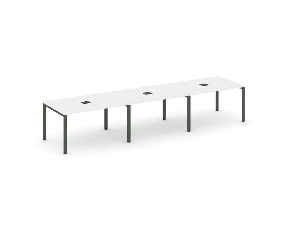 Стол переговорный на П-образном каркасе 60 мм с лючком 4410x980x750 Style Project