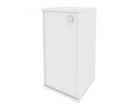 Шкаф низкий узкий 1 низкая дверь ЛДСП левый 412x410x828 Style System images