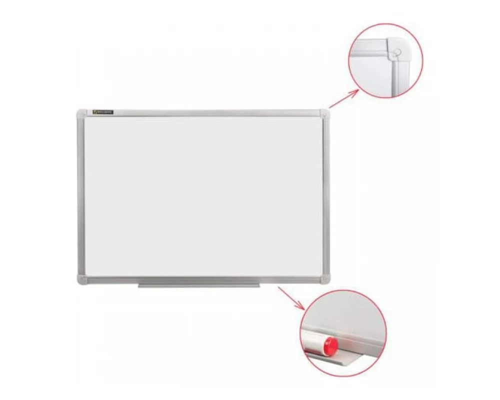 Доска магнитно маркерная BRAUBERG стандарт 120х180 алюминиевая рамка