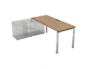 Стол рабочий прямолинейный три опоры, левый (1600*900*750) НСТЛ-П.994 Gloss Line images