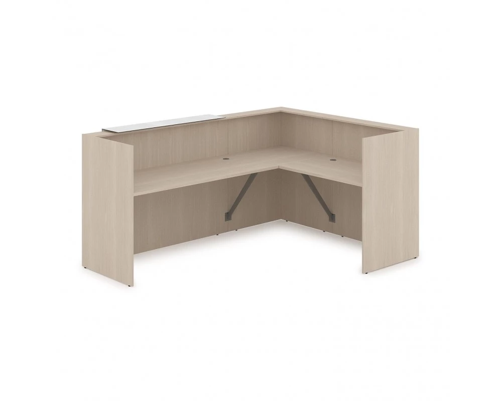 Комплект Ресепшн с фартуком HPL (2344*1765*1149) (без подсветки) 1КР-КЛ.102 Lounge