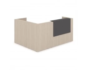 Комплект Ресепшн с фартуком HPL (2344*1765*1149) (без подсветки) 1КР-КЛ.102 Lounge images