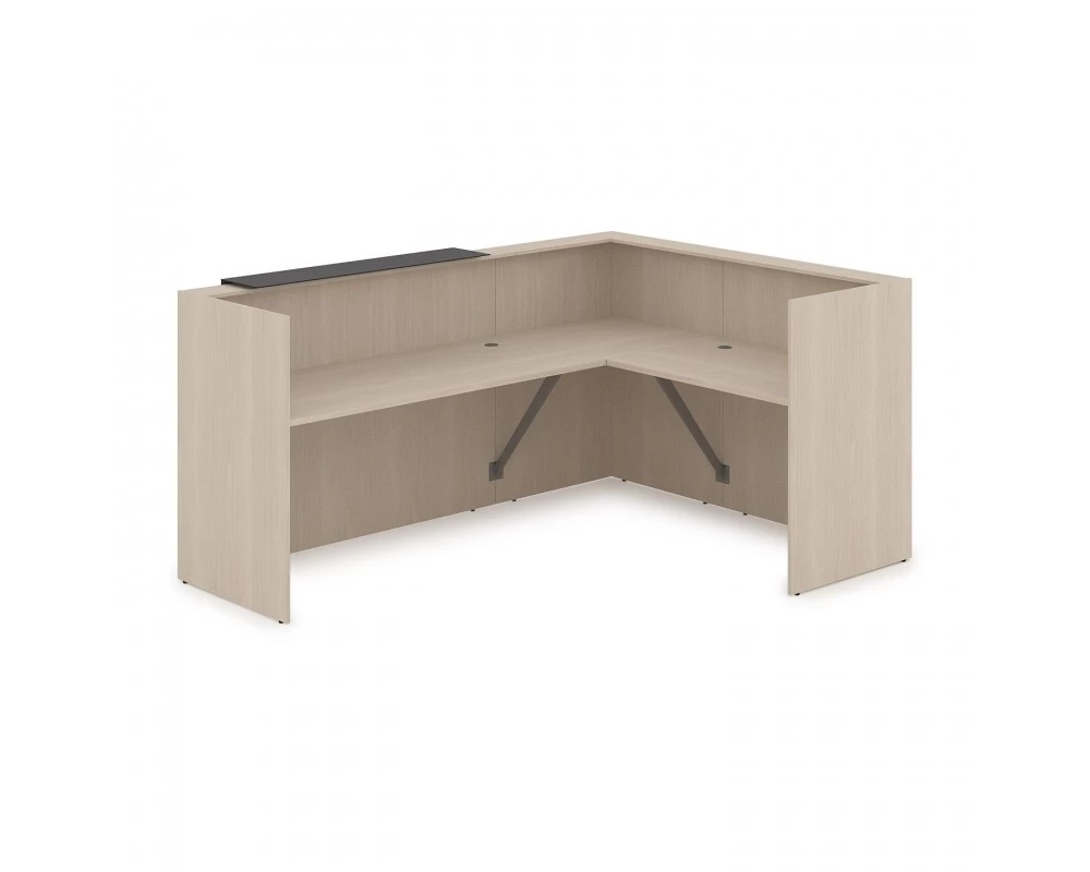 Комплект Ресепшн с фартуком HPL (2344*1765*1149) (без подсветки) 1КР-КЛ.102 Lounge