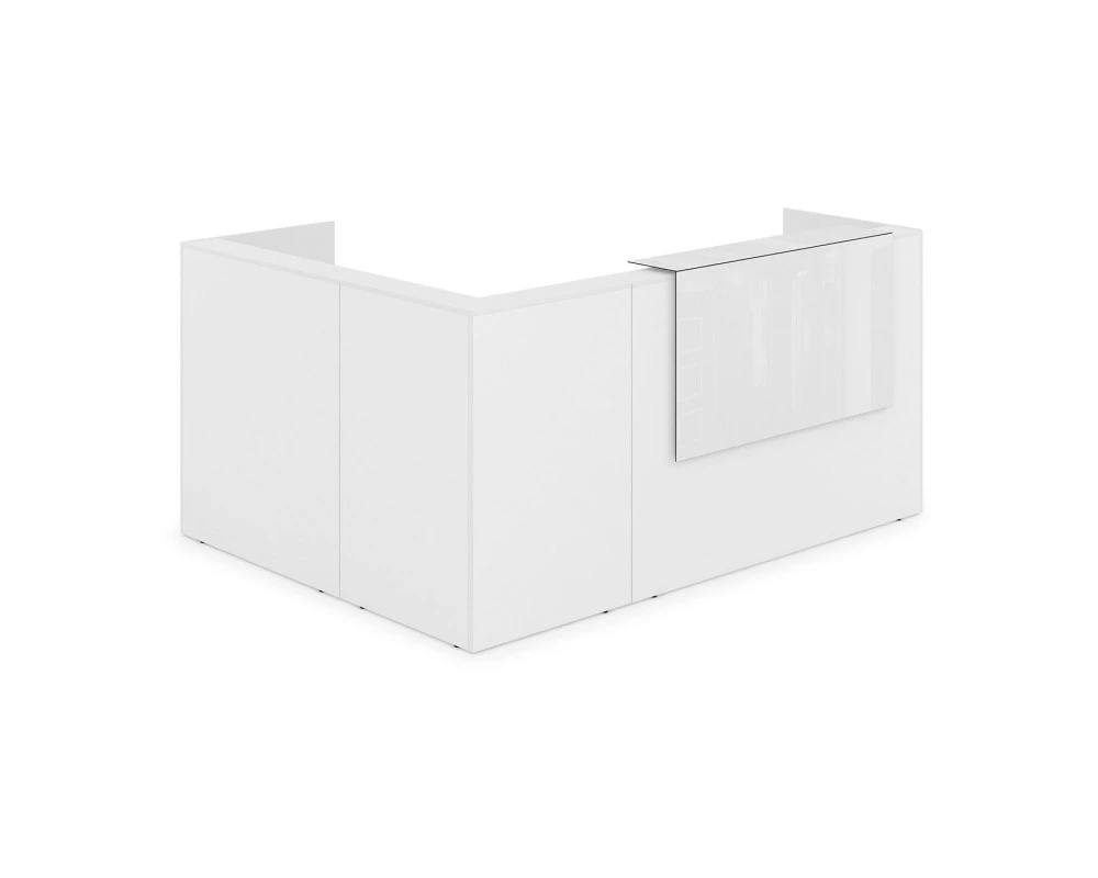 Комплект Ресепшн с фартуком HPL (2344*1765*1149) (без подсветки) 1КР-КЛ.102 Lounge