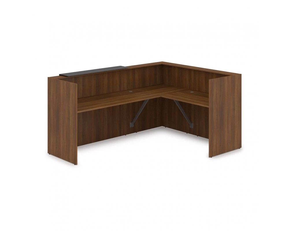 Комплект Ресепшн с фартуком HPL (2344*1765*1149) (без подсветки) 1КР-КЛ.102 Lounge