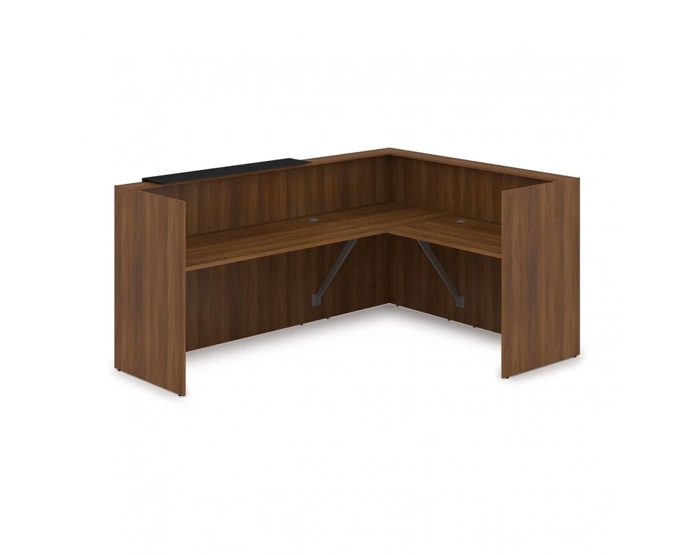 Комплект Ресепшн с фартуком HPL (2344*1765*1149) (без подсветки) 1КР-КЛ.102 Lounge