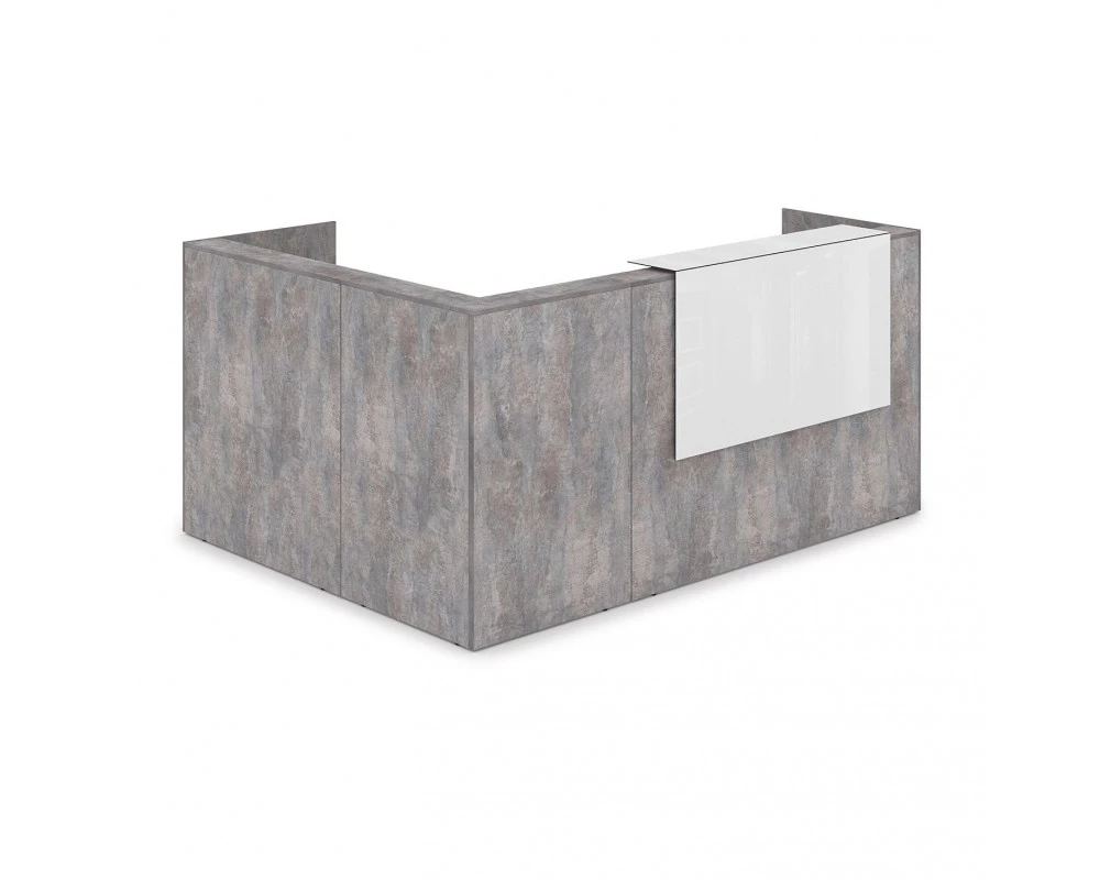 Комплект Ресепшн с фартуком HPL (2344*1765*1149) (без подсветки) 1КР-КЛ.102 Lounge