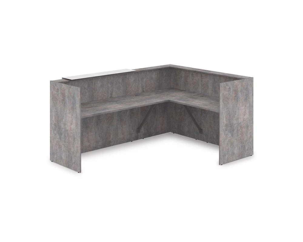 Комплект Ресепшн с фартуком HPL (2344*1765*1149) (без подсветки) 1КР-КЛ.102 Lounge