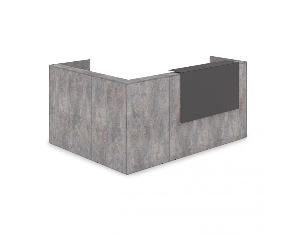 Комплект Ресепшн с фартуком HPL (2344*1765*1149) (без подсветки) 1КР-КЛ.102 Lounge