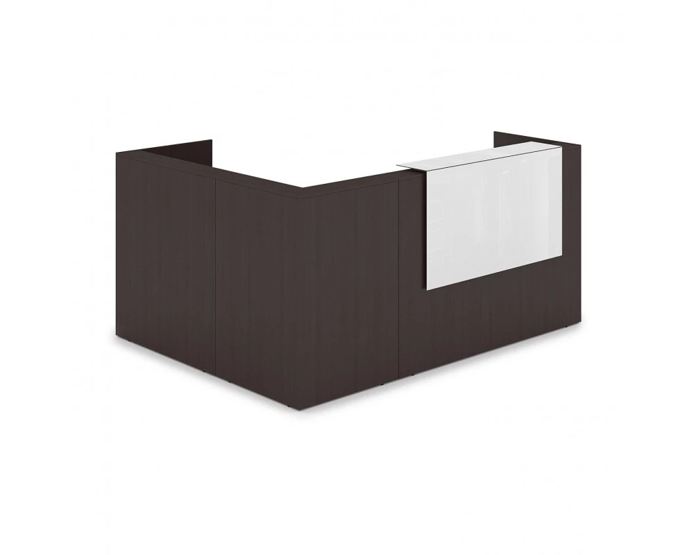 Комплект Ресепшн с фартуком HPL (2344*1765*1149) (без подсветки) 1КР-КЛ.102 Lounge