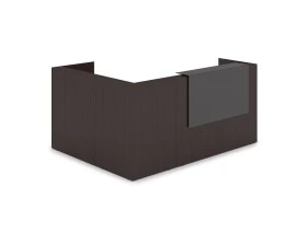 Комплект Ресепшн с фартуком HPL (2344*1765*1149) (с подсветкой) 1КР-КЛ.102.1 Lounge images