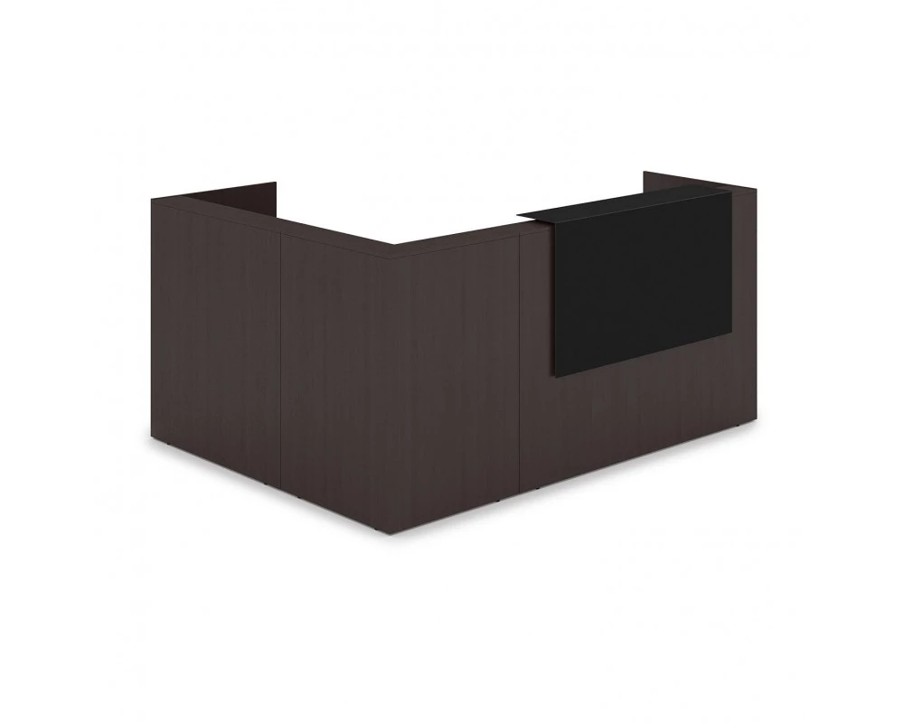 Комплект Ресепшн с фартуком HPL (2344*1765*1149) (с подсветкой) 1КР-КЛ.102.1 Lounge