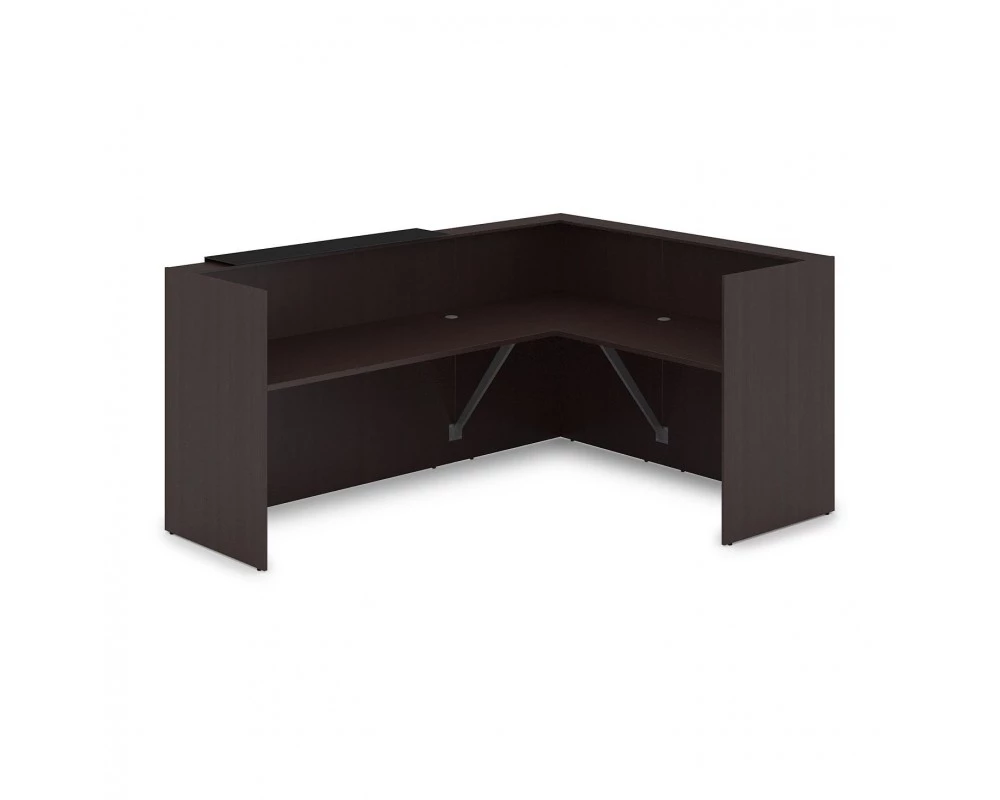 Комплект Ресепшн с фартуком HPL (2344*1765*1149) (с подсветкой) 1КР-КЛ.102.1 Lounge